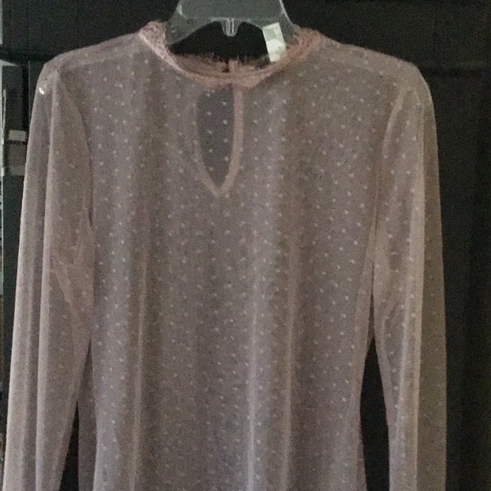 Sheer lace top